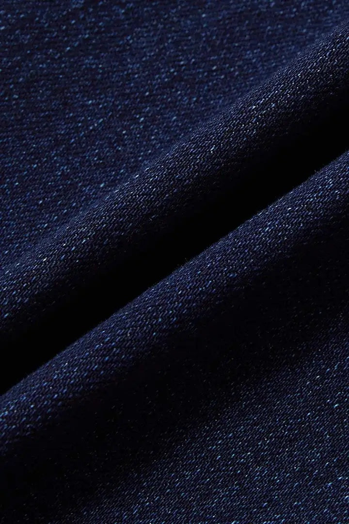 Women's Ripped Wide Leg Jeans, High Waisted Flare Fit With Distressed Details And Button Fly, Casual Stretch Denim Pants