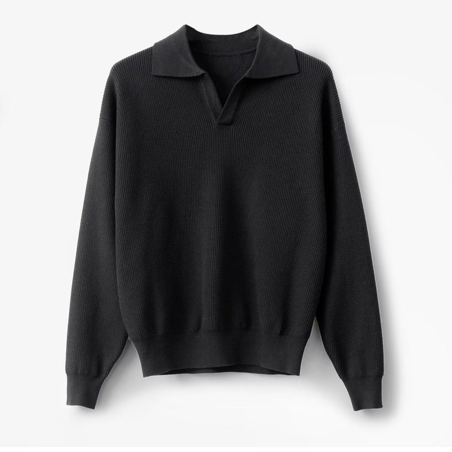 Men's Solid Color Loose Long Sleeves