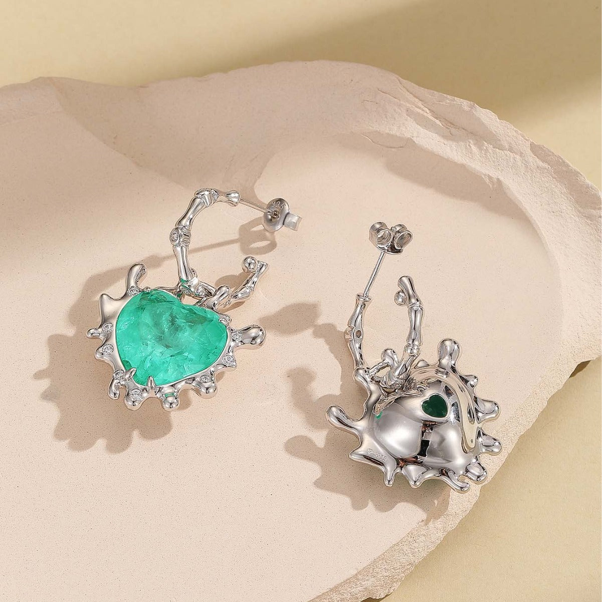 S925 Sterling Silver Love Earrings