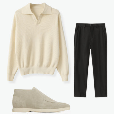 Men's Solid Color Loose Long Sleeves