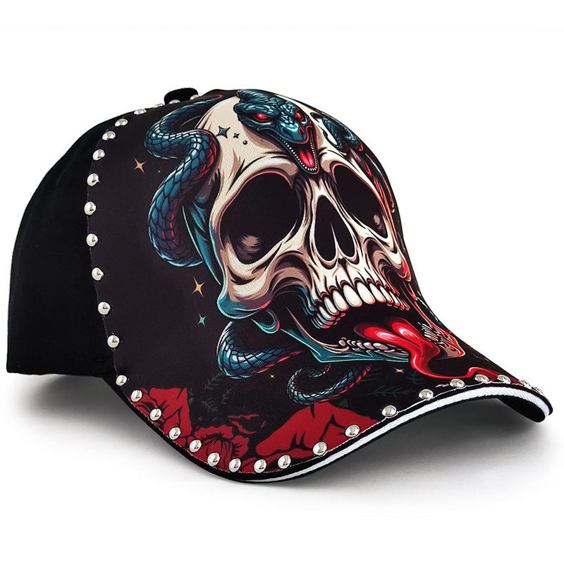 Peaked Cap Deep Top Hard Top Men's Cool Printed Hat Widened