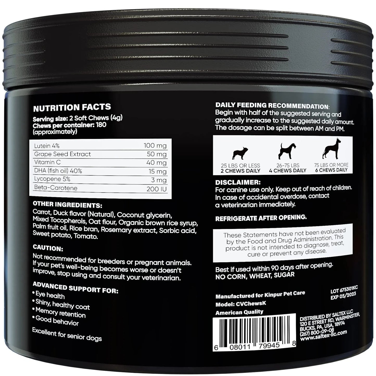 Do Not Sell On Amazon Eye Vitamins For Dogs Dog Vision Supplement For Tear Stains Dog Eye Care Immune Support Vitamin