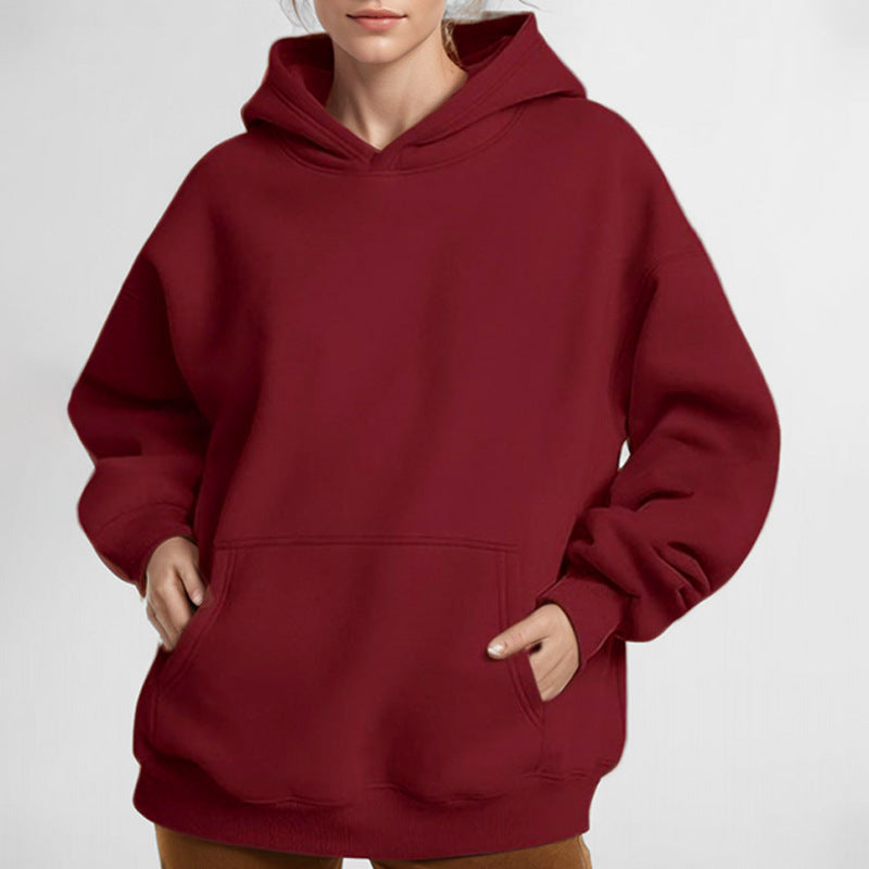 Loose Casual Temperament Long Sleeve Hooded Sweater
