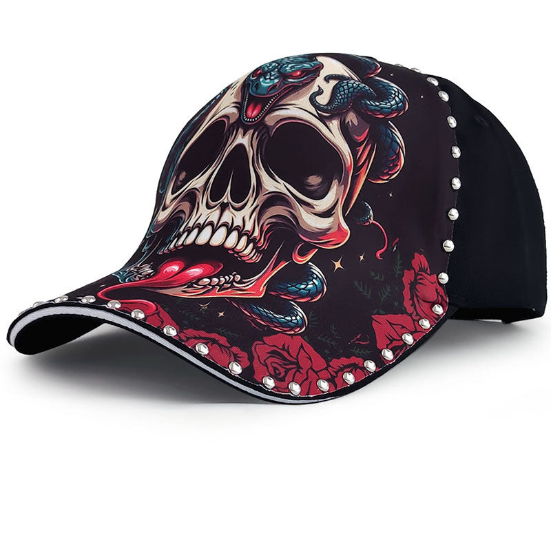Peaked Cap Deep Top Hard Top Men's Cool Printed Hat Widened