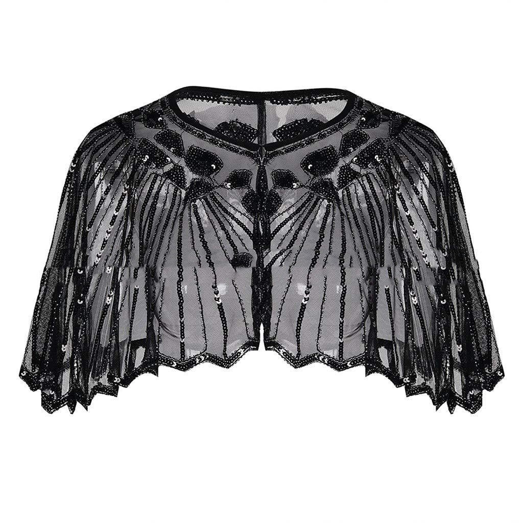 Mesh With Sequins Short Cape Evening Dress Party Dinner Cheongsam Outerwear Cross-border