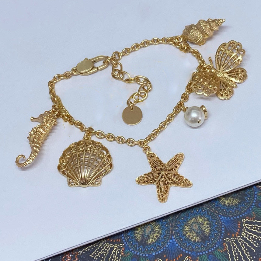 Pearl Shell Bracelet Female Niche Light Luxury Temperament Ring