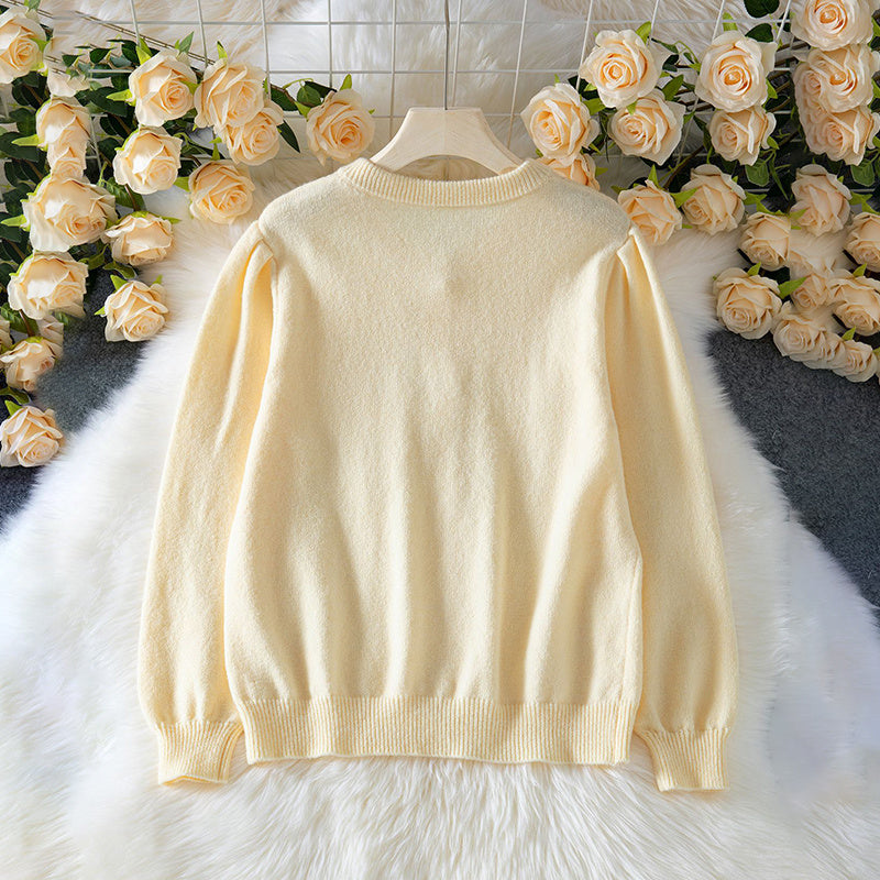 Women's 2025 Trendy Cardigan Sweater Long Sleeve Open Front, Button Down Jacket Style Fall Knitwear