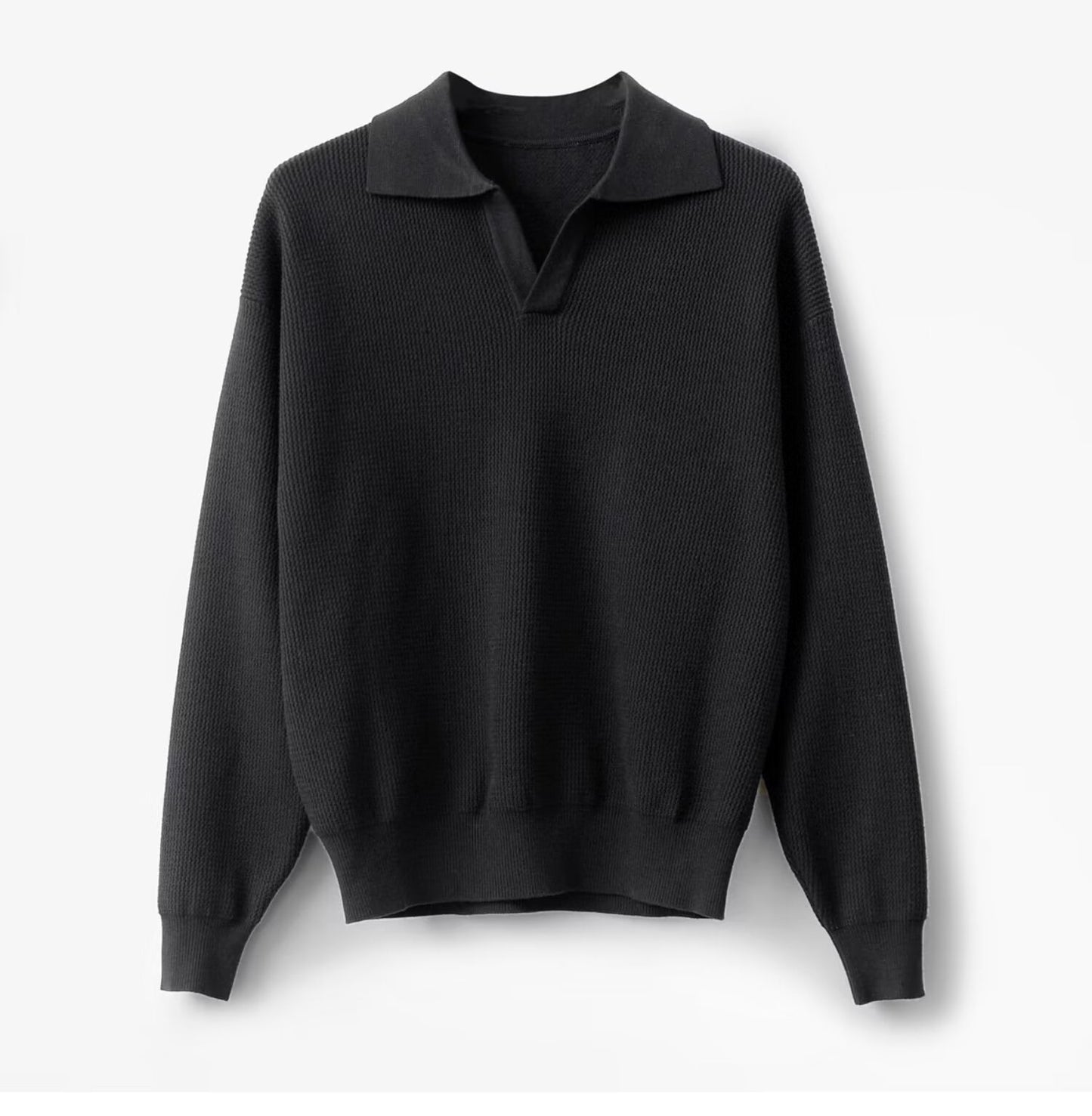 Men's Solid Color Loose Long Sleeves